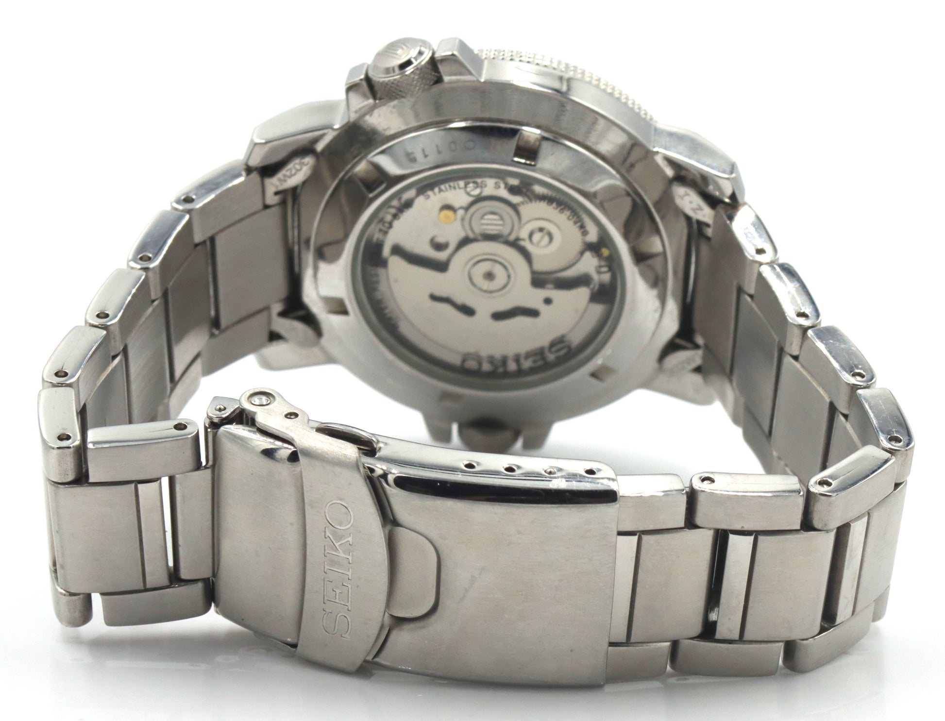 Seiko sport black dial automatic watch