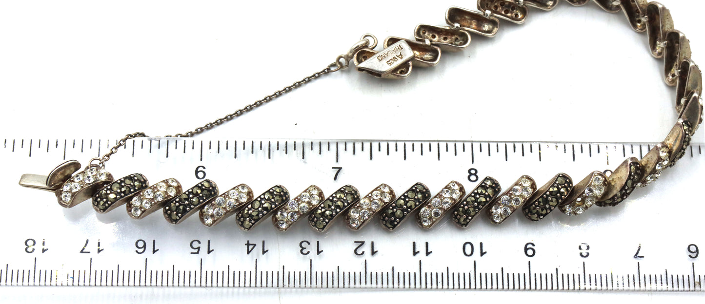 Group lot of 4 vintage 925 sterling silver bracelets