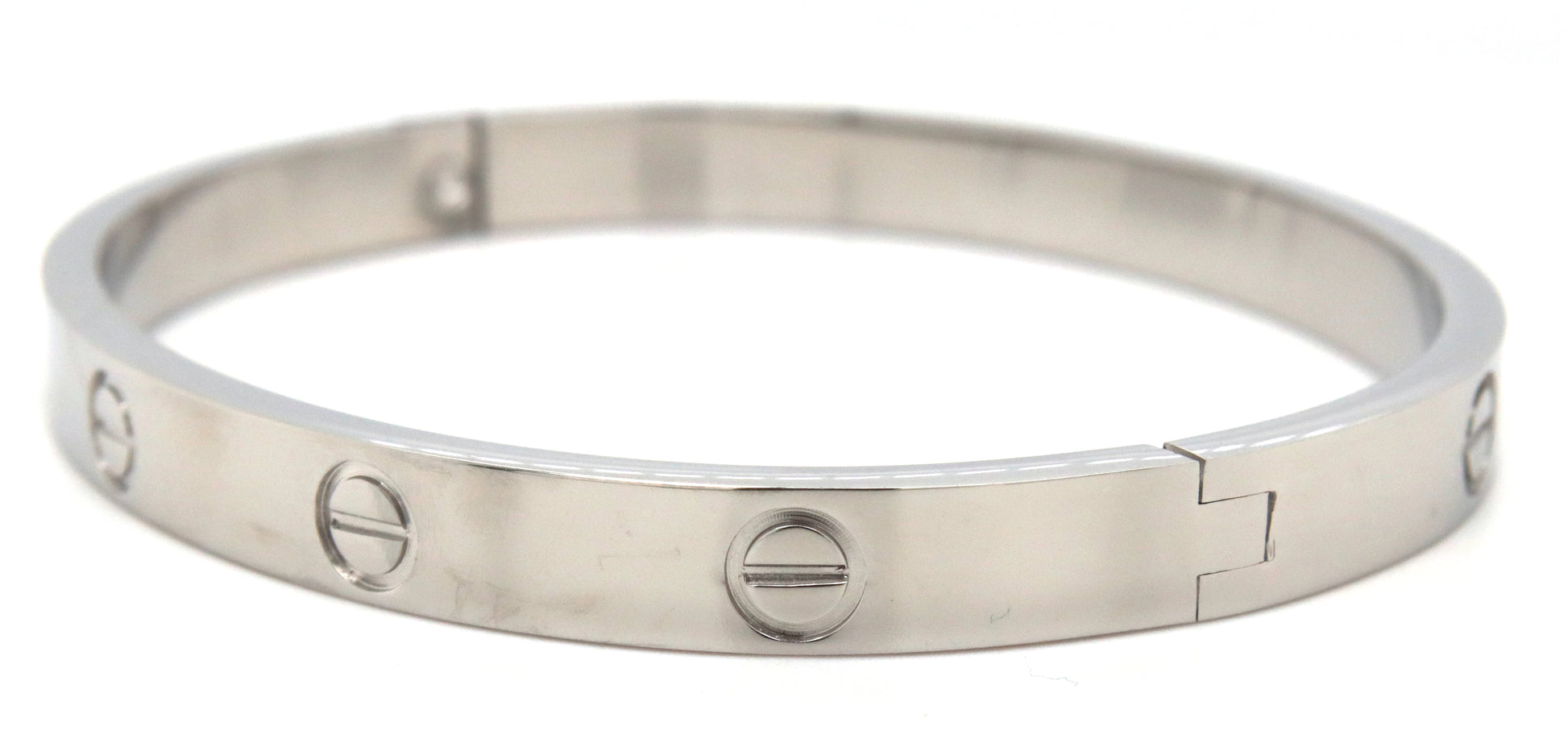 Stainless steel love bangle bracelet