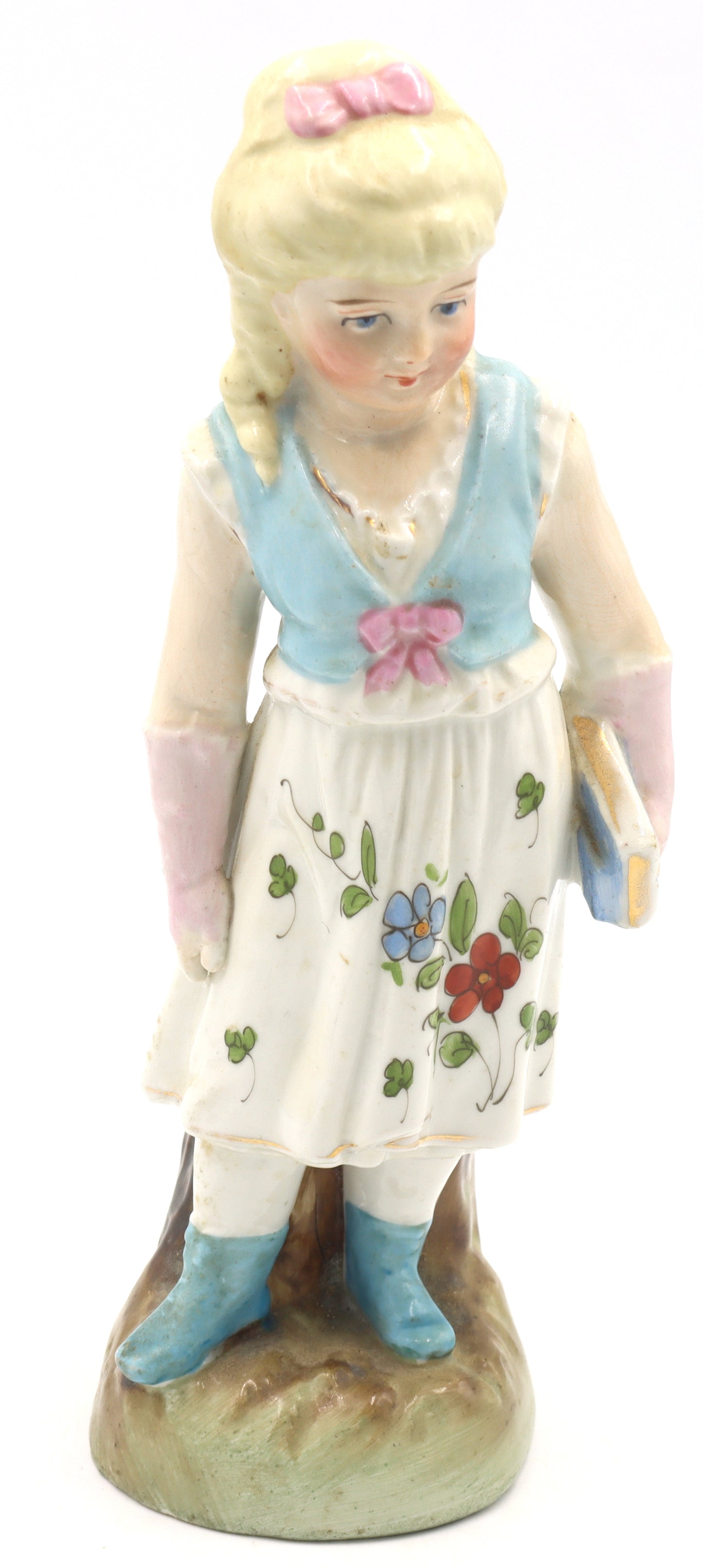 Antique Conta & Boehme figurine, School girl