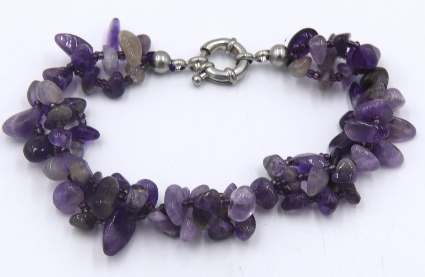 Amethyst necklace with matching bracelet