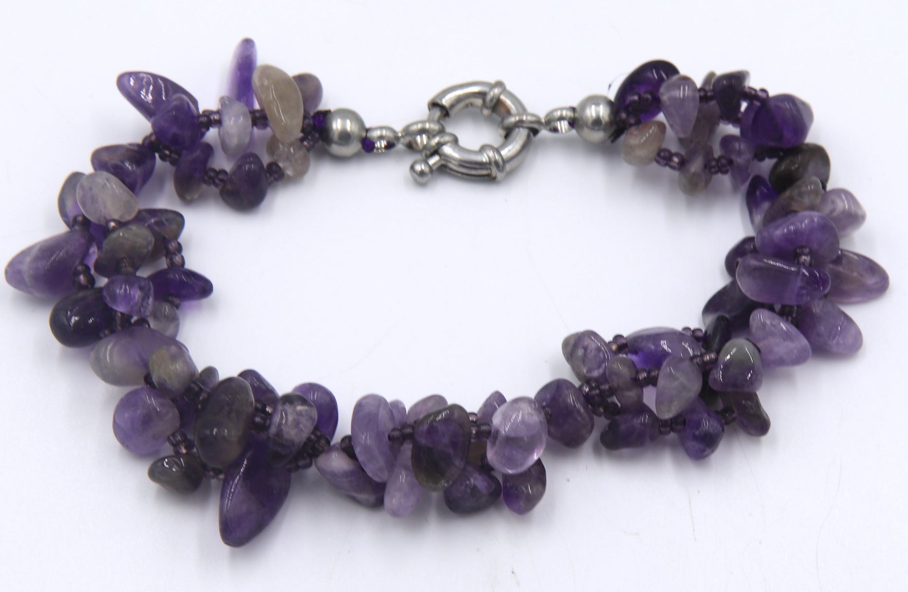 Amethyst necklace with matching bracelet