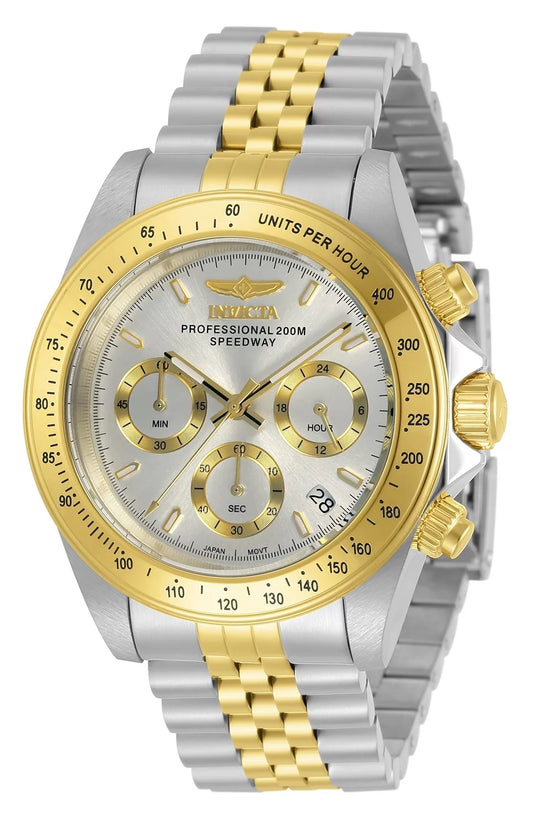 Invicta Men's Speedway Quartz Chronograph Silver Dial Watch