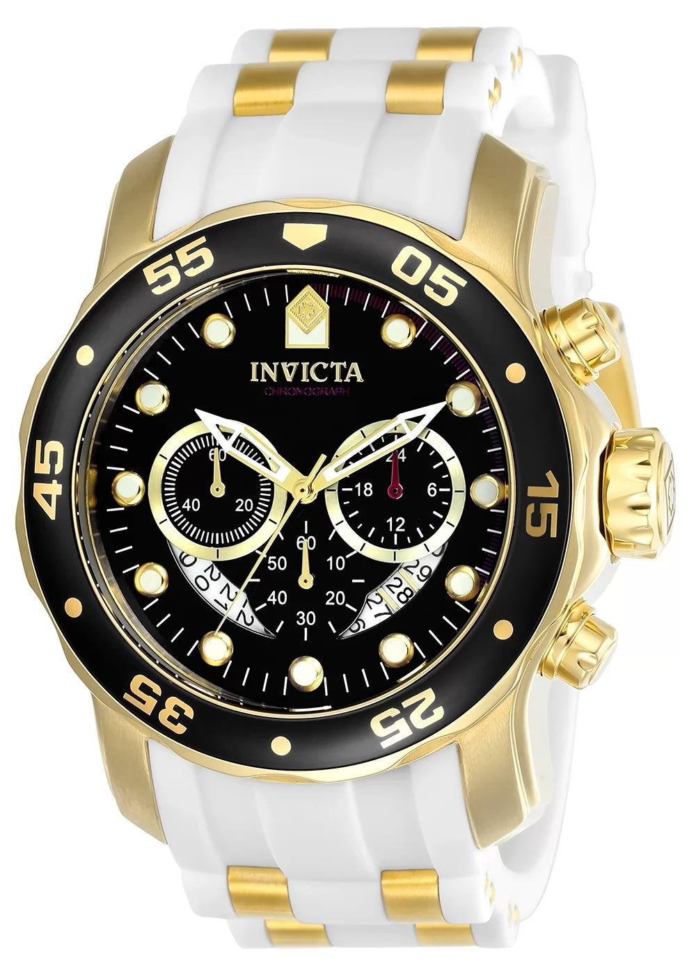 Invicta Men's Pro Diver Quartz Chronograph Black Dial Watch