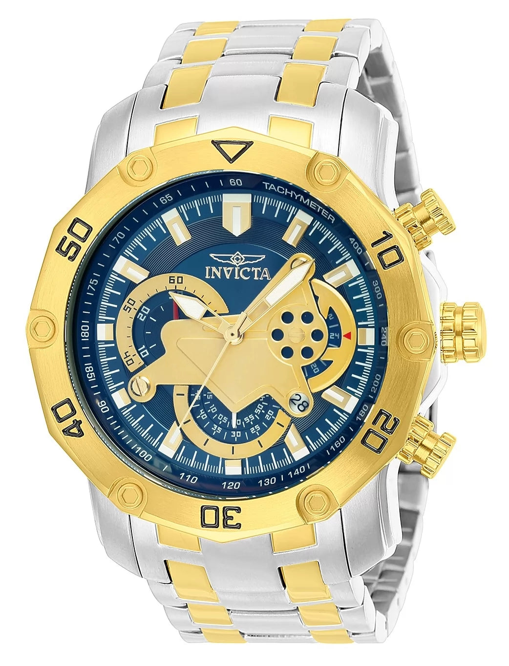 Invicta Men's Pro Diver Quartz Multifunction Blue Dial Watch