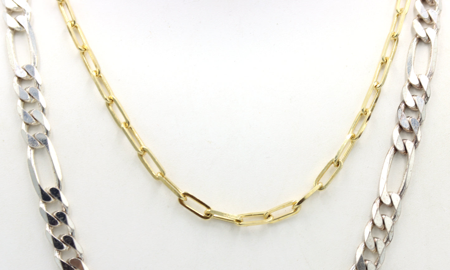 Group lot of 2 Vintage 925 sterling silver chains