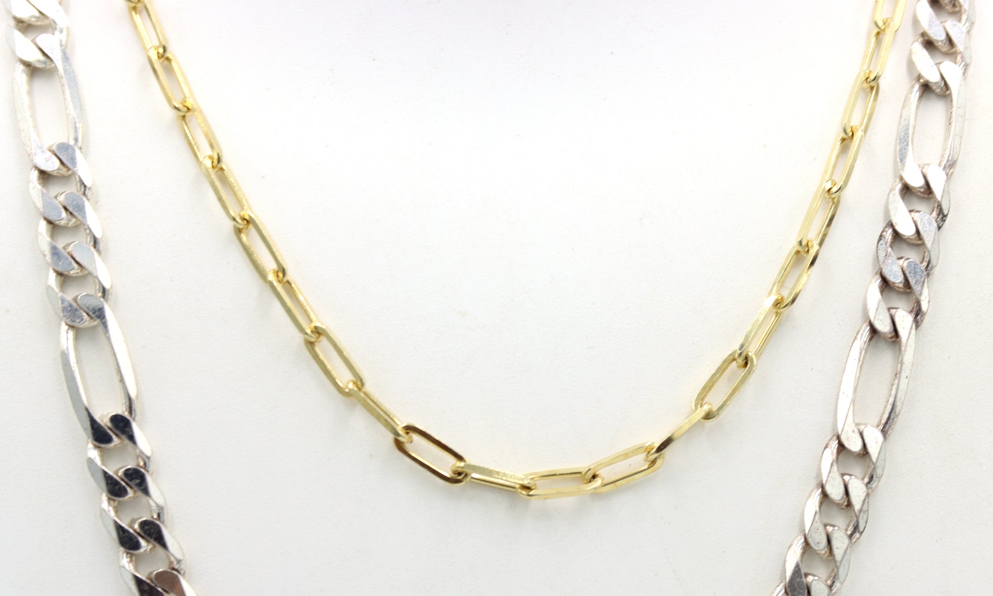 Group lot of 2 Vintage 925 sterling silver chains
