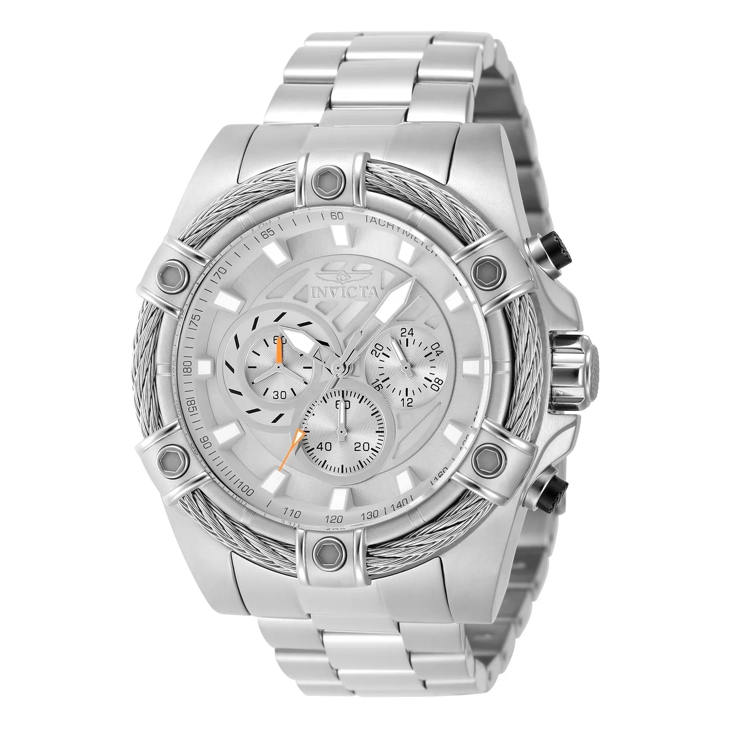 Invicta Men's Bolt Quartz Chronograph Silver Dial Watch
