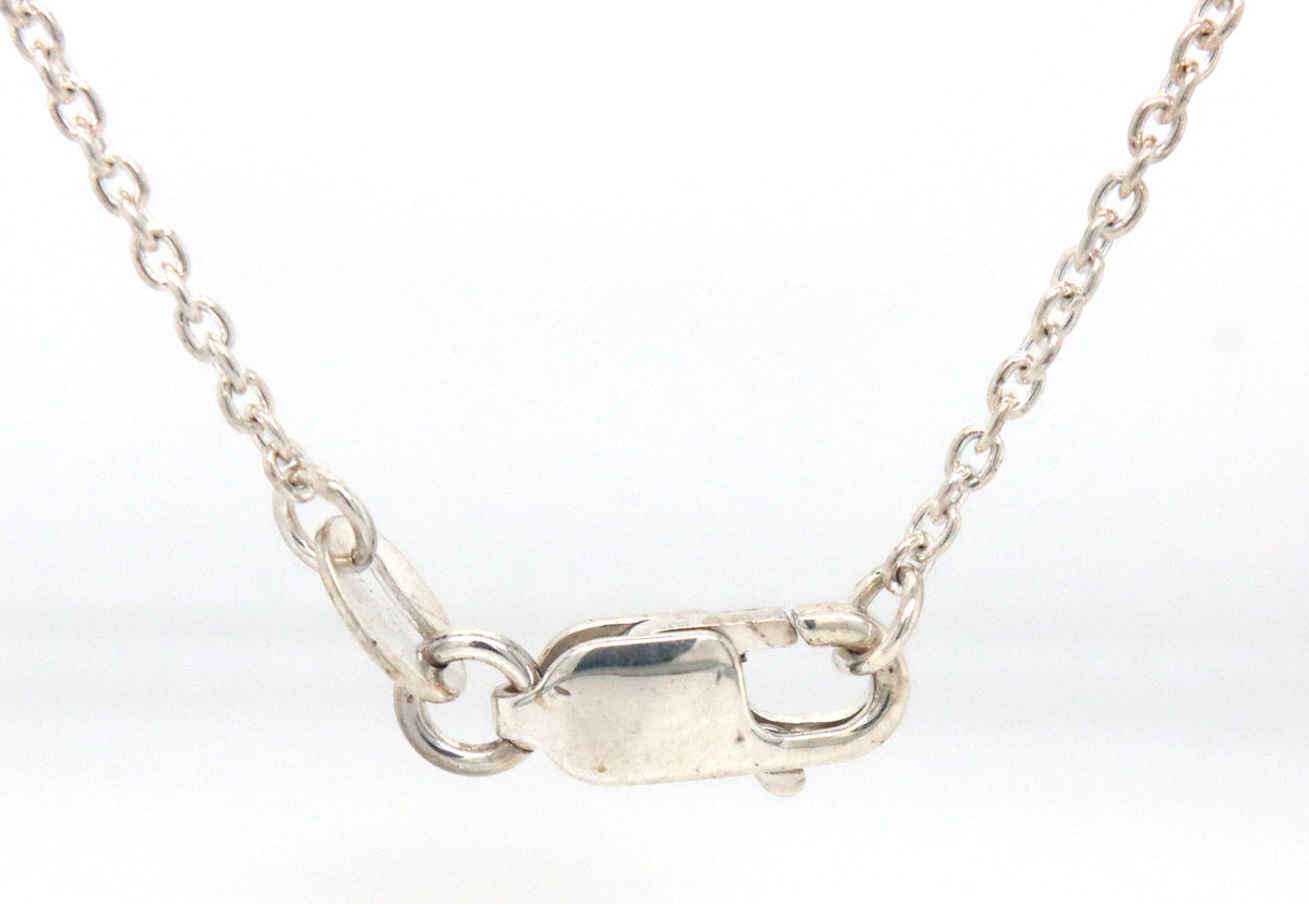 925 Sterling silver bar pendant on chain
