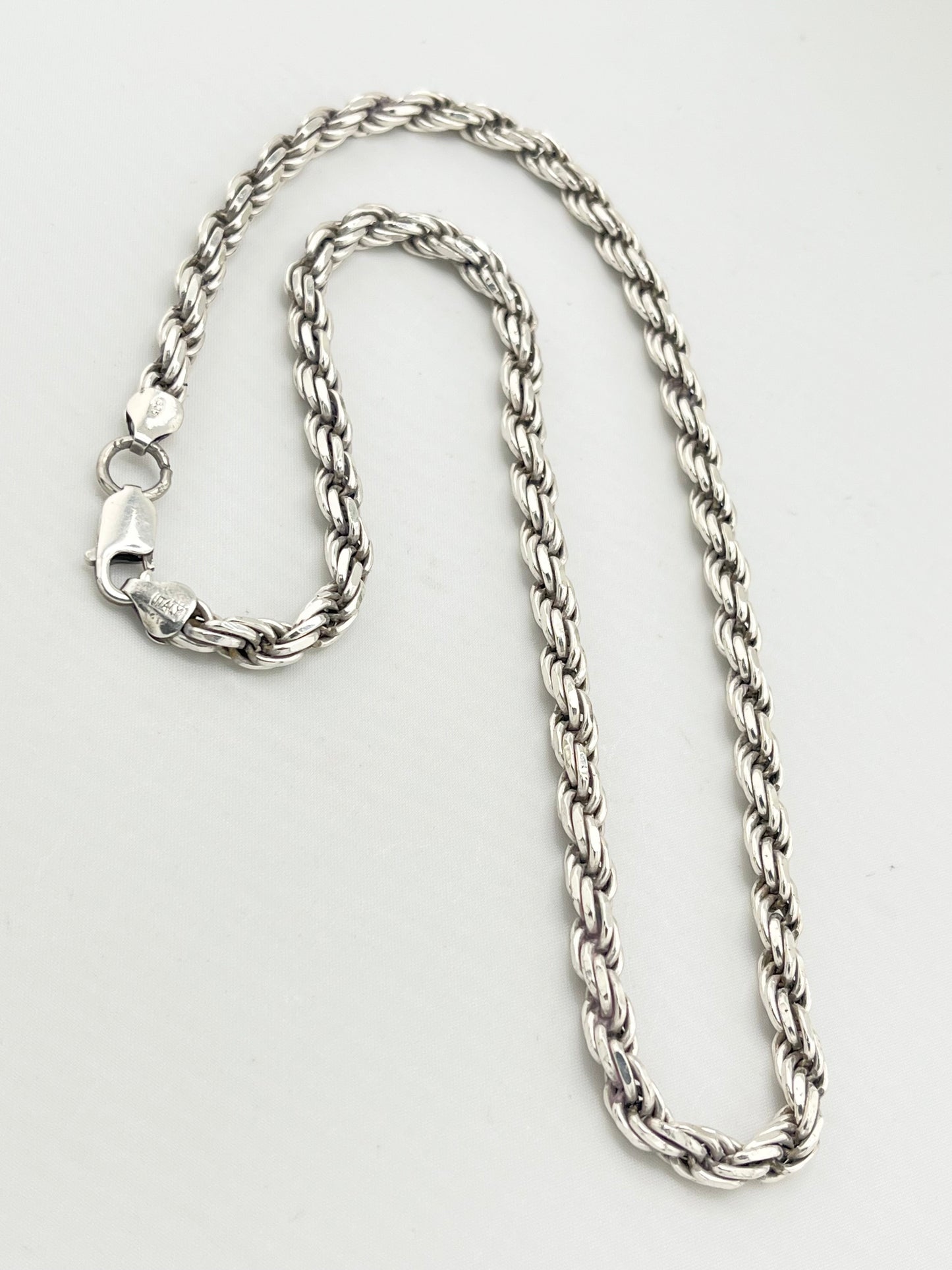 italian 925 Sterling Silver Solid 6MMRope Chain