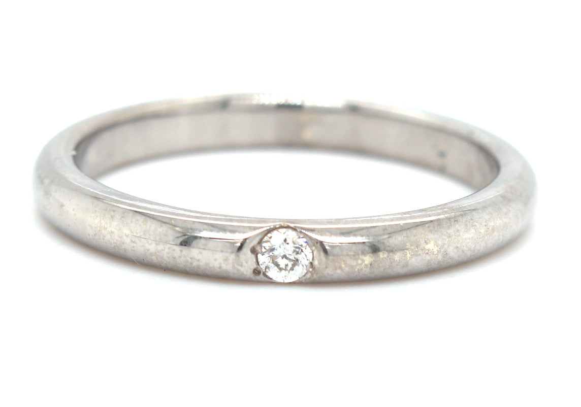 14kt White gold diamond band