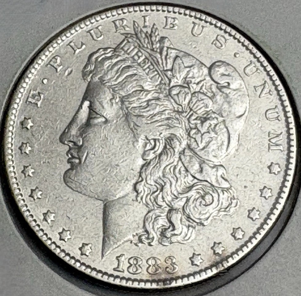 1883 Morgan Silver Dollar Philadelphia Mint $1 Choice AU Details