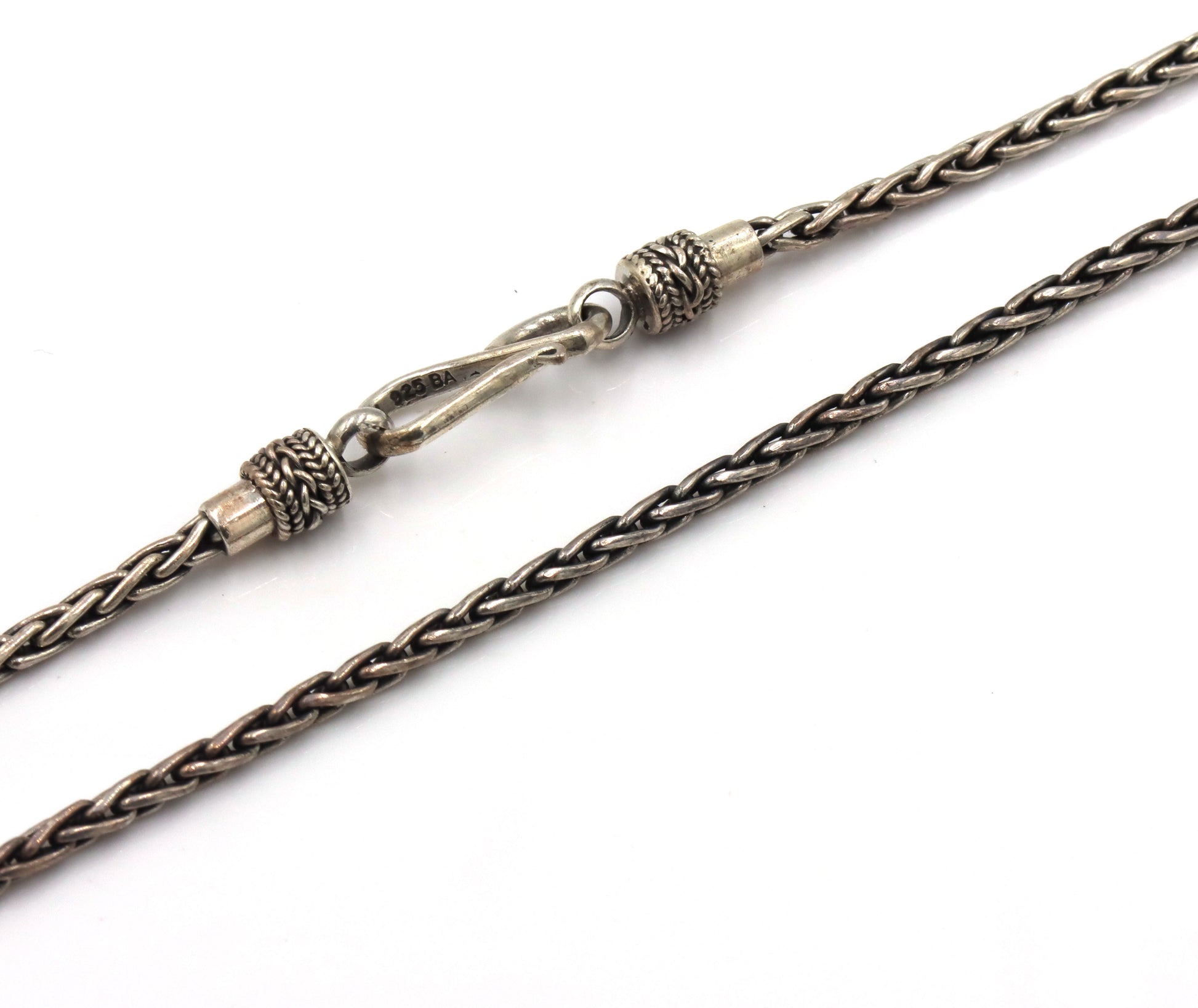 925 Sterling silver signed byzantine chain