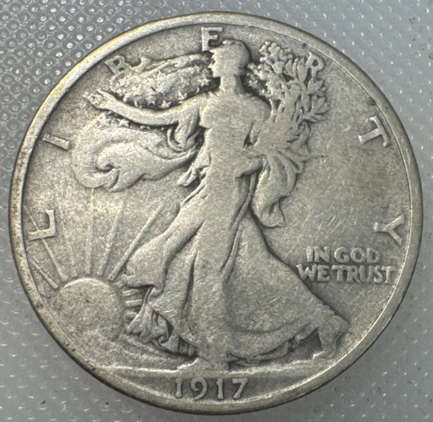 1917-P Walking Liberty Half Dollar 90% Silver