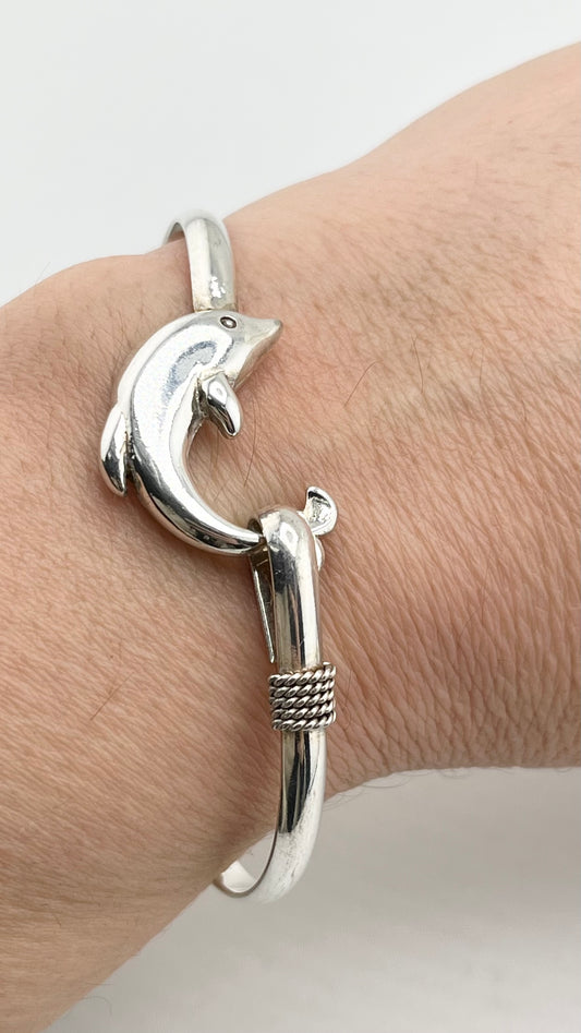 925 Sterling Silver Dolphin Bracelet