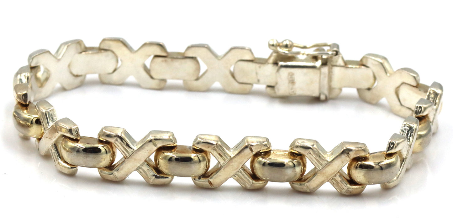 Lot of 2 Vintage 925 sterling silver bracelets