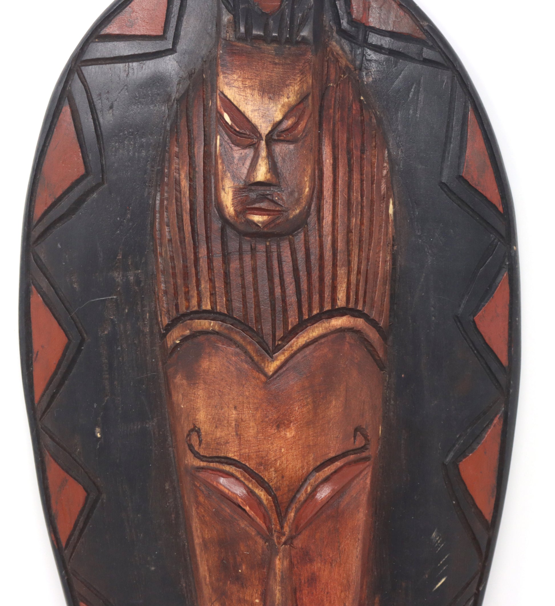 African wood wall mask