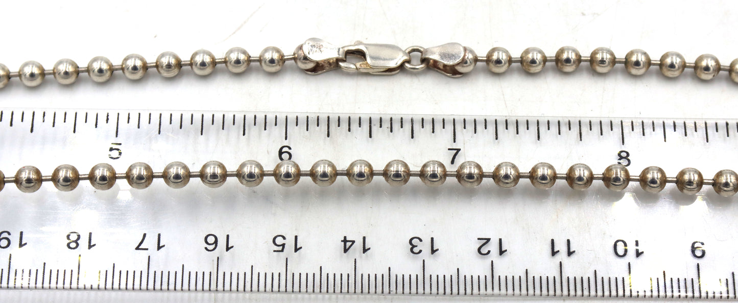 Group lot of 3 vintage 925 sterling silver necklaces