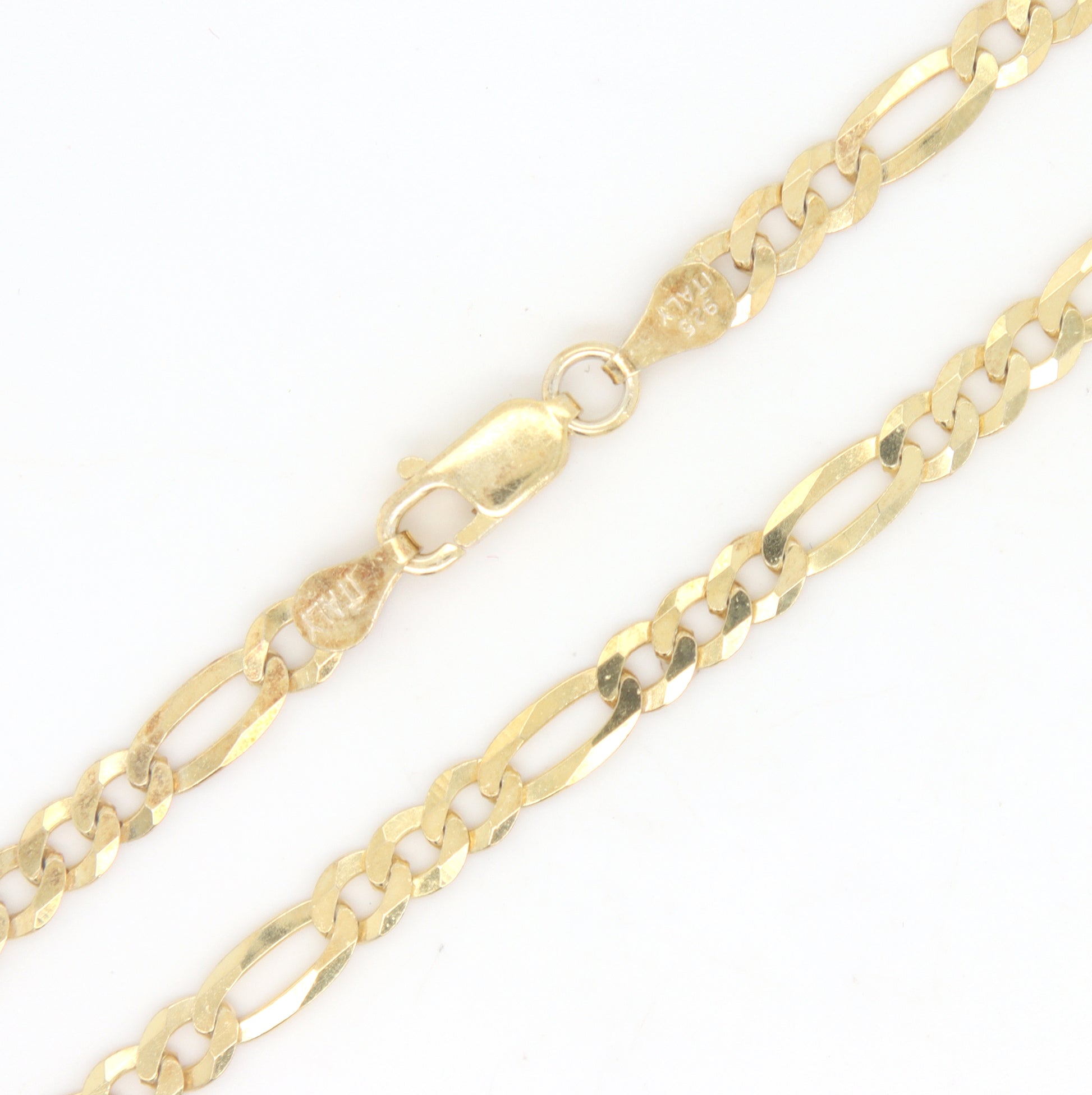 925 Sterling silver Figaro chain necklace
