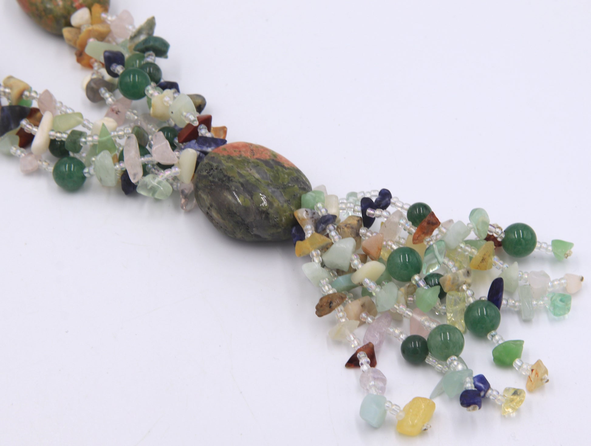 Unakite chunky necklace