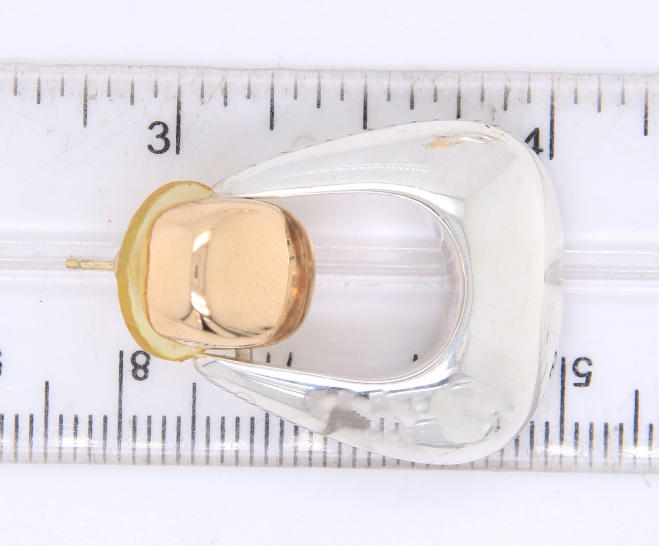 14kt White gold Bayanihan modernist post earrings