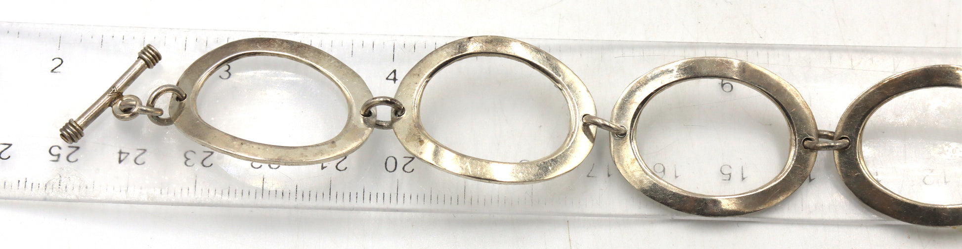Group lot of 2 vintage 925 sterling silver bracelets