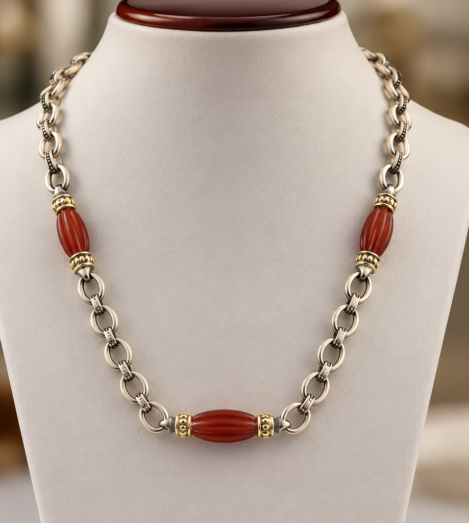 Lagos Caviar Signature Beaded Necklace