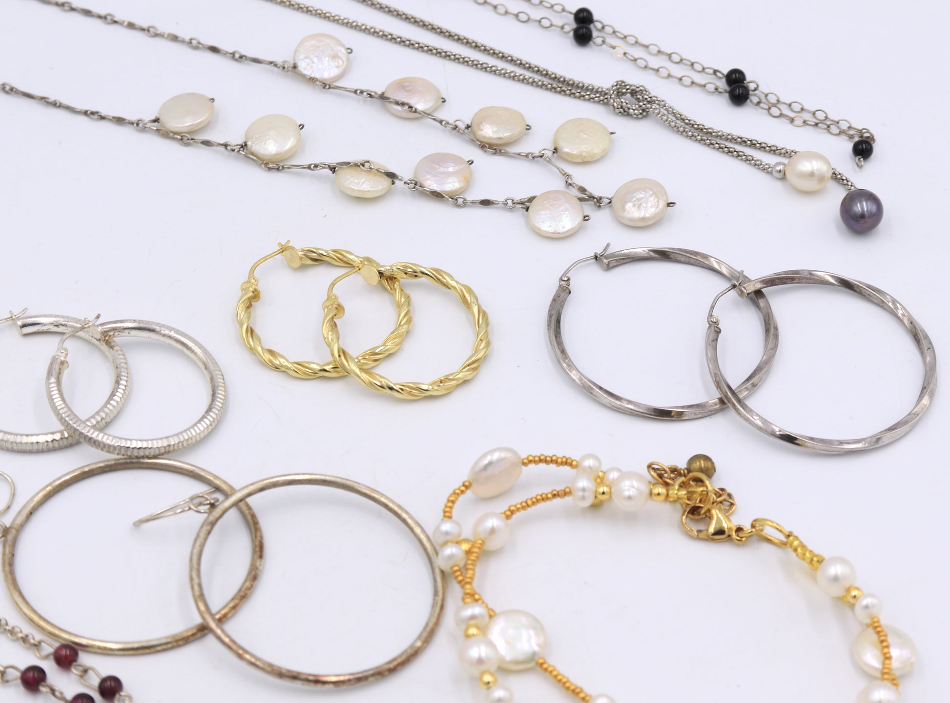 Group lot of vintage 925 sterling silver jewelry