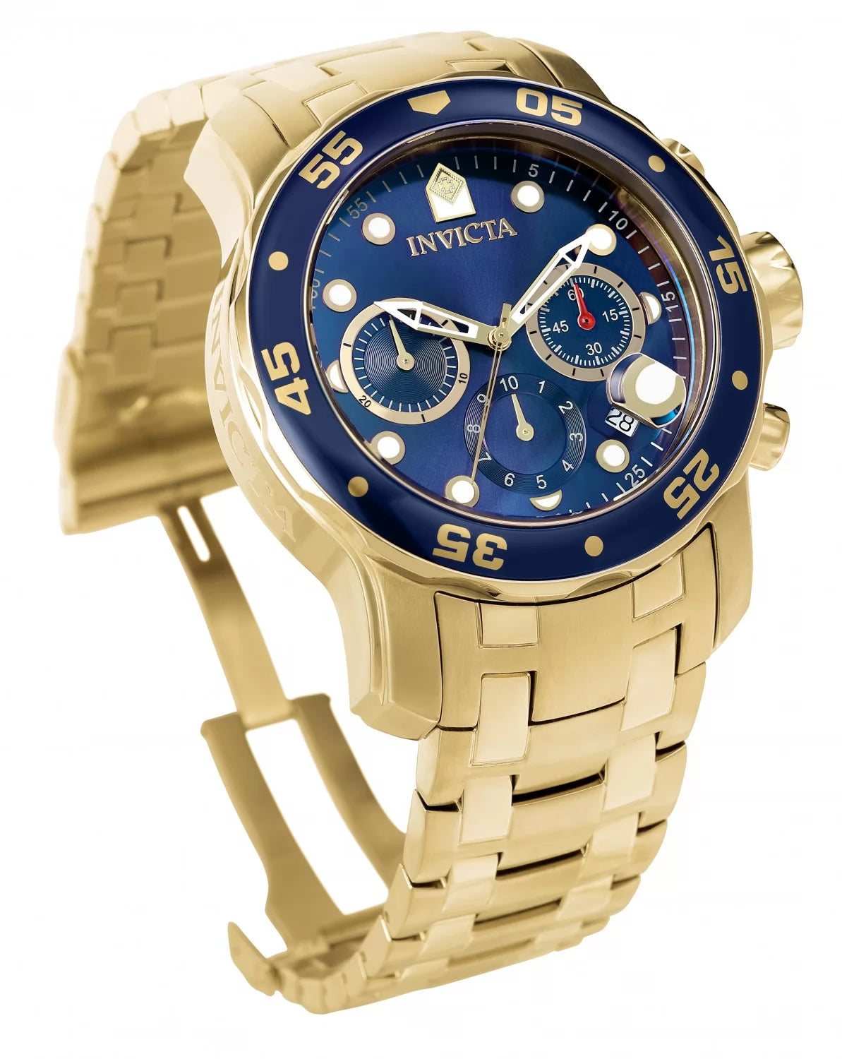 Invicta Men's Pro Diver Quartz Chronograph Blue Dial Watch