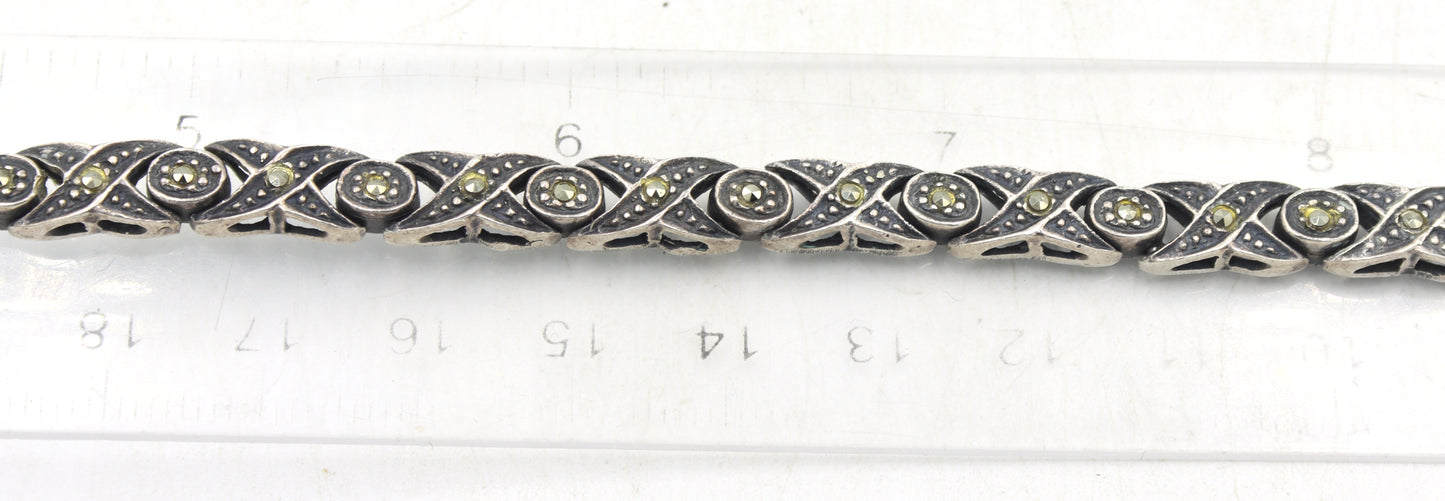Group lot of 3 Vintage 925 sterling silver bracelets