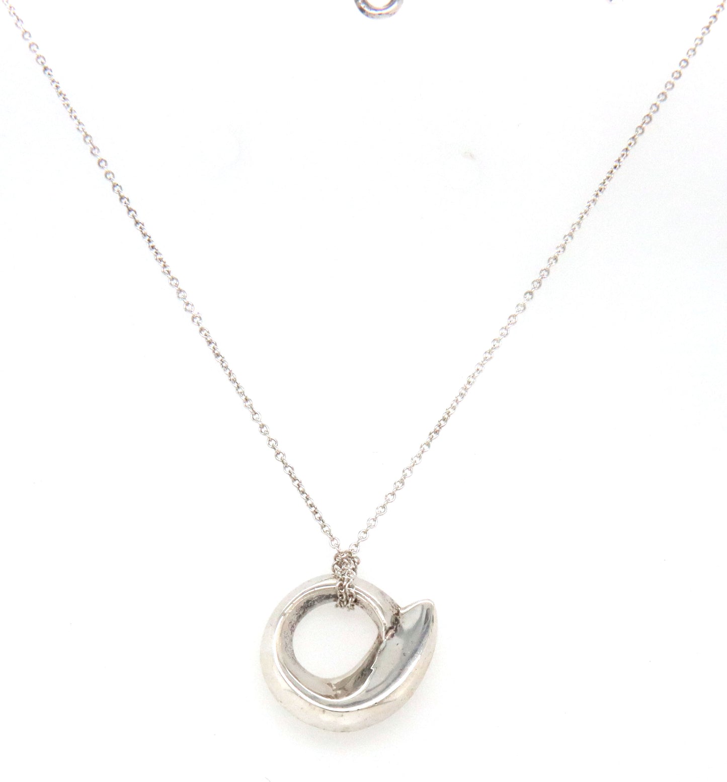 Tiffany & Co Frank Gehry fish circle pendant necklace