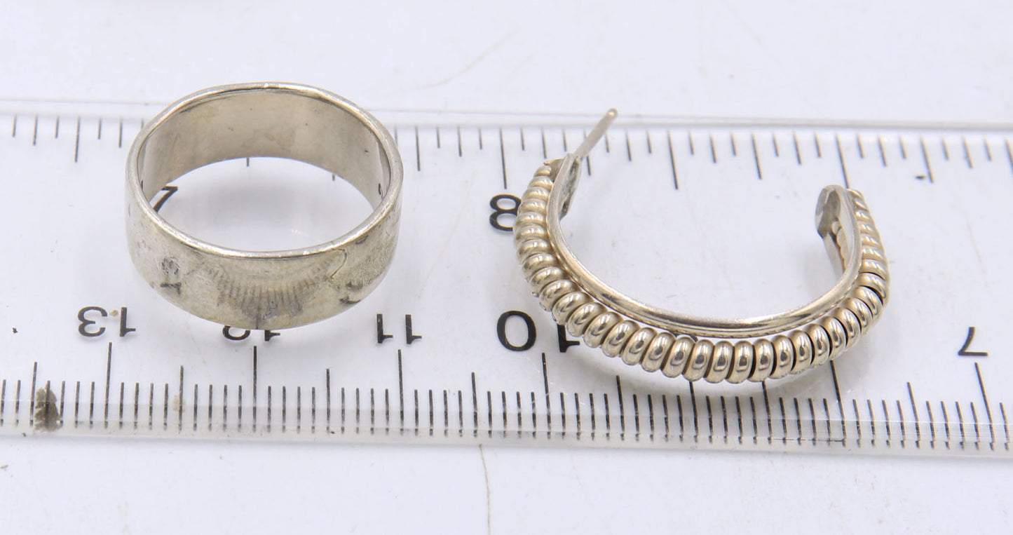 Group Lot of Vintage 925 Sterling Silver Jewelry