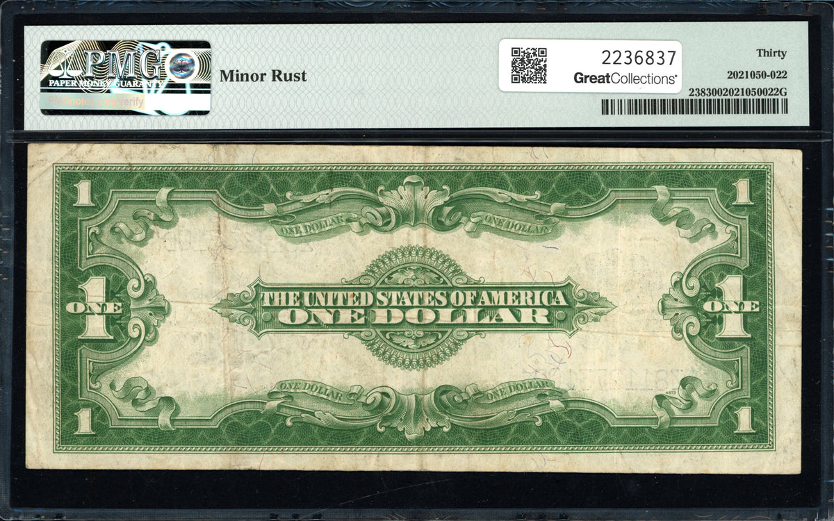 1923 $1 Silver Certificate Fr. 238 Woods White PMG VF 30