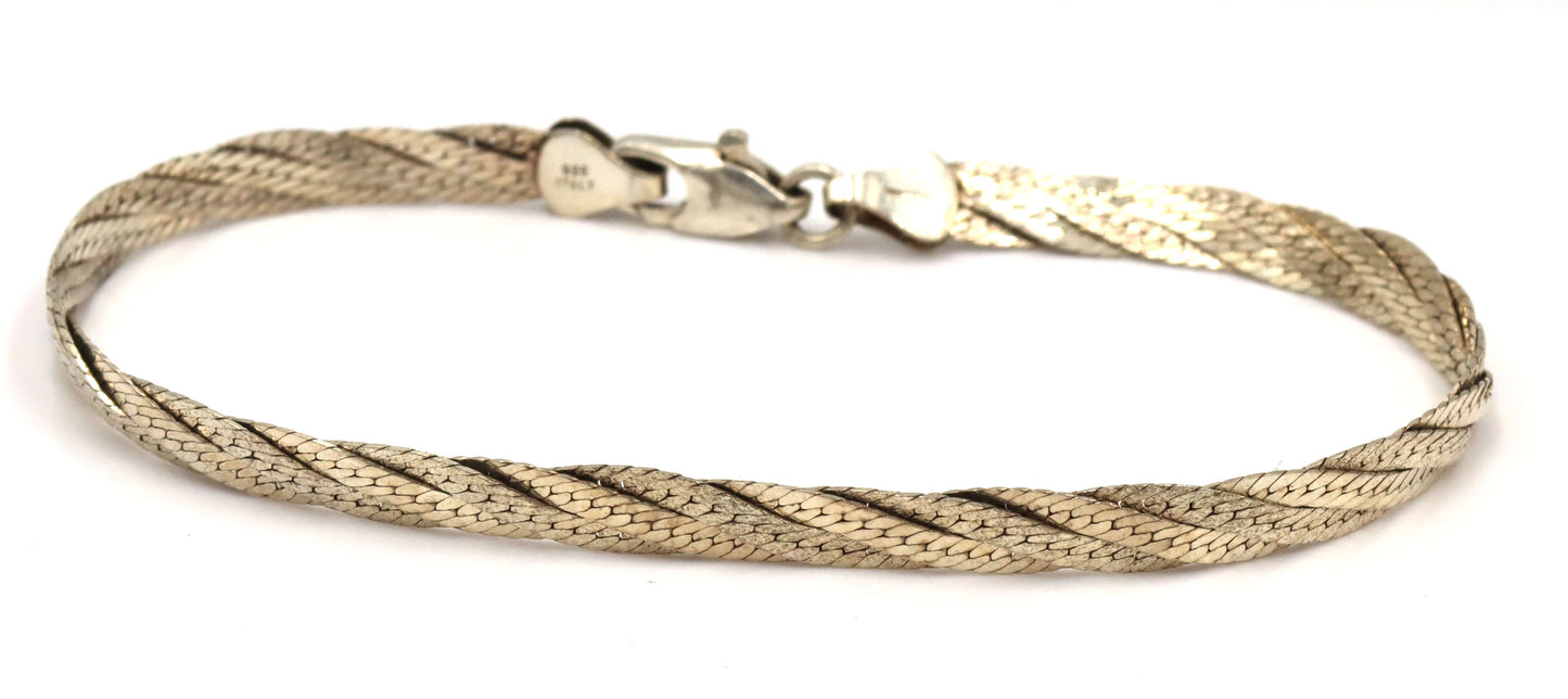 Group lot of 11 vintage 925 sterling silver bracelets
