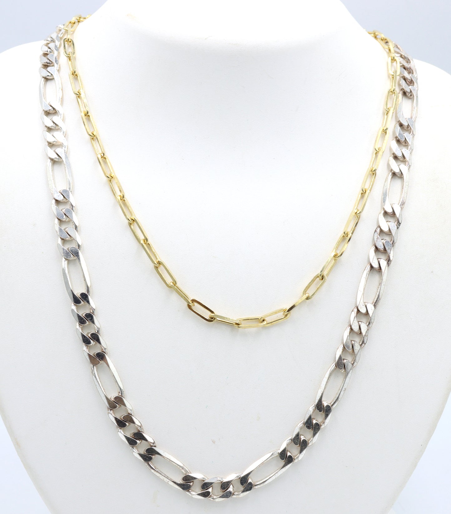 Group lot of 2 Vintage 925 sterling silver chains