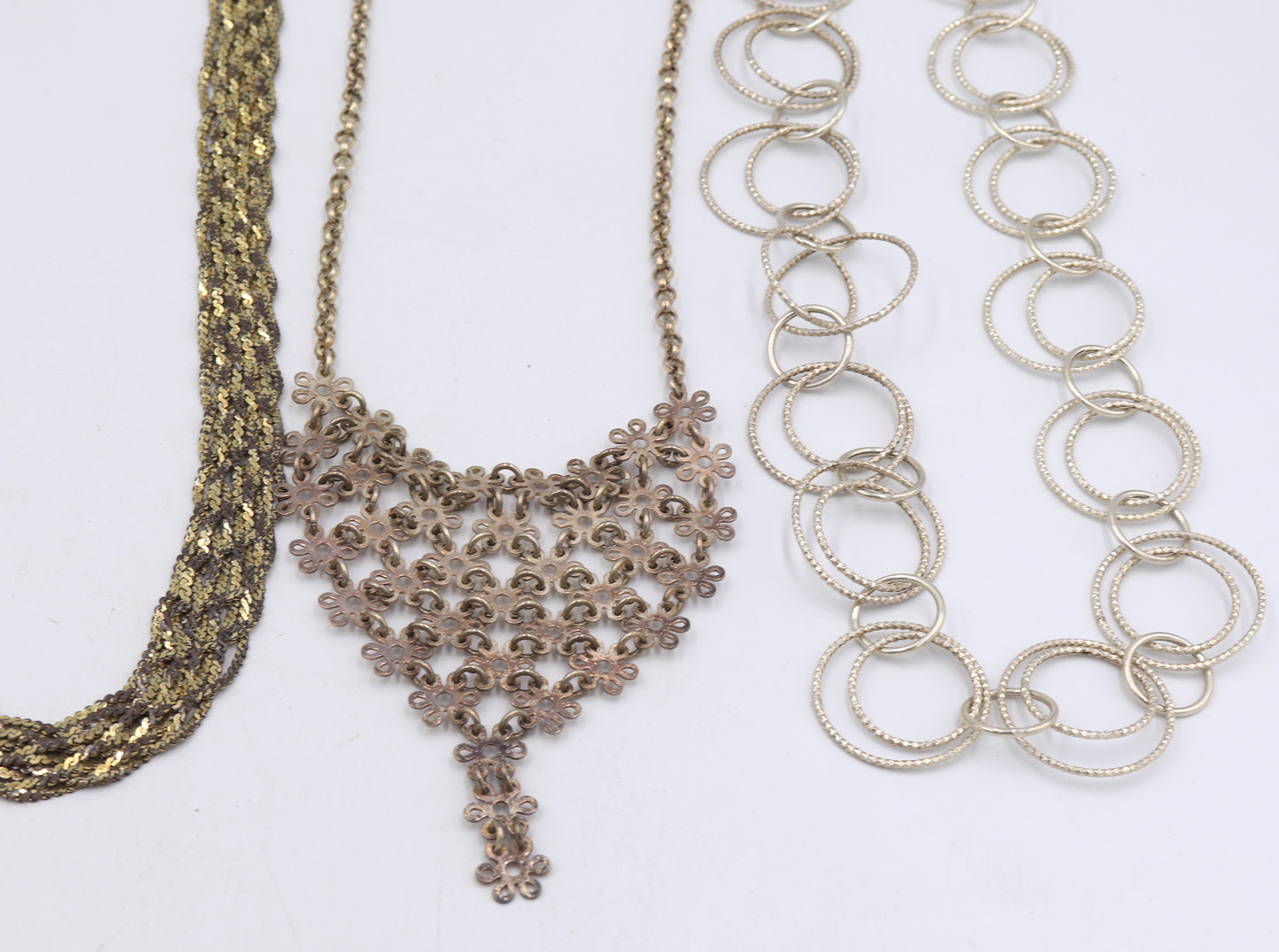 Group lot of Vintage 925 sterling silver necklaces