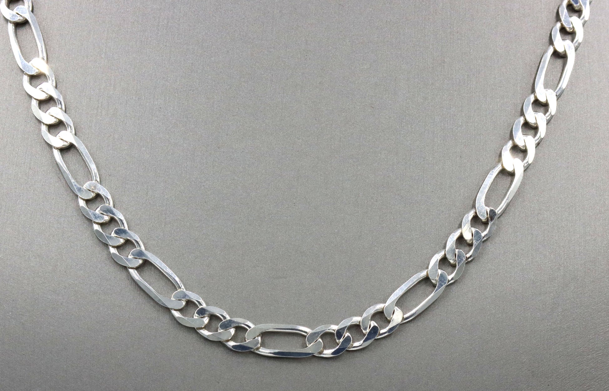 925 Sterling silver Figaro chain necklace
