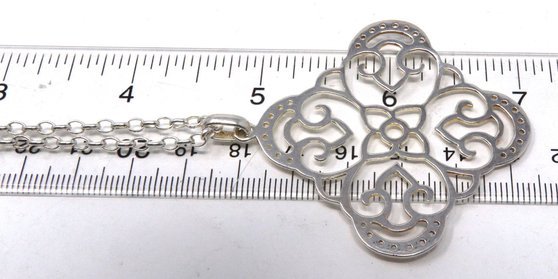 Sterling Silver Pendant on Chain Necklace