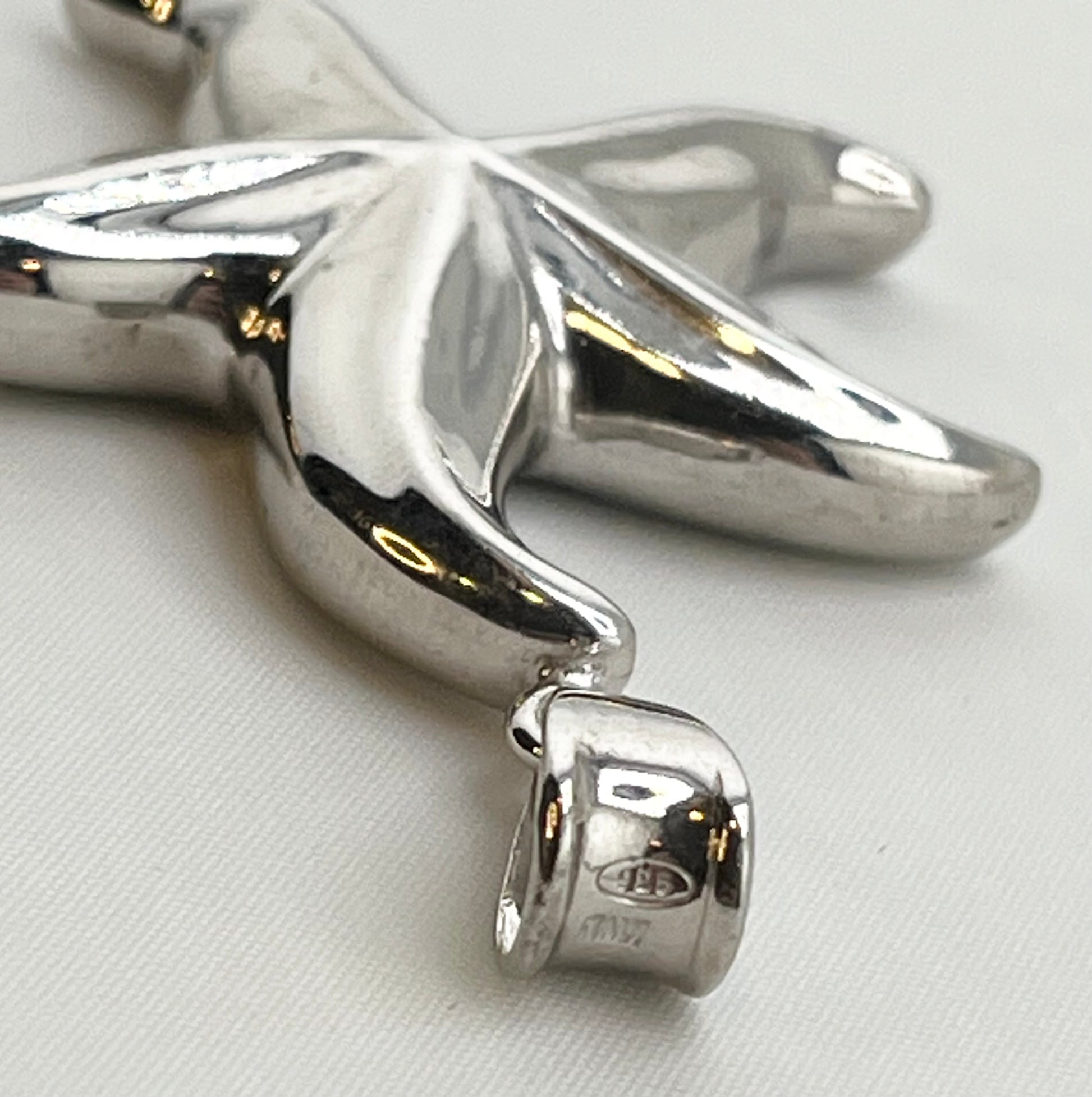 Italian 925 Sterling Silver large Starfish Pendant