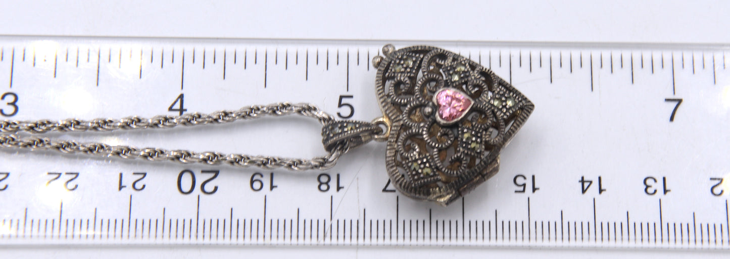 Lot of 2 Vintage 925 Sterling Silver Necklaces