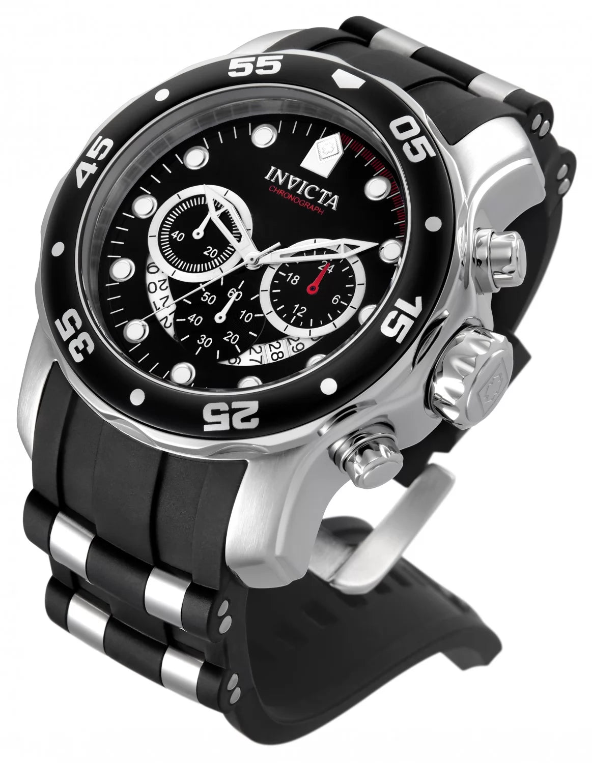 Invicta Men's Pro Diver Quartz Chronograph Black Dial Watch