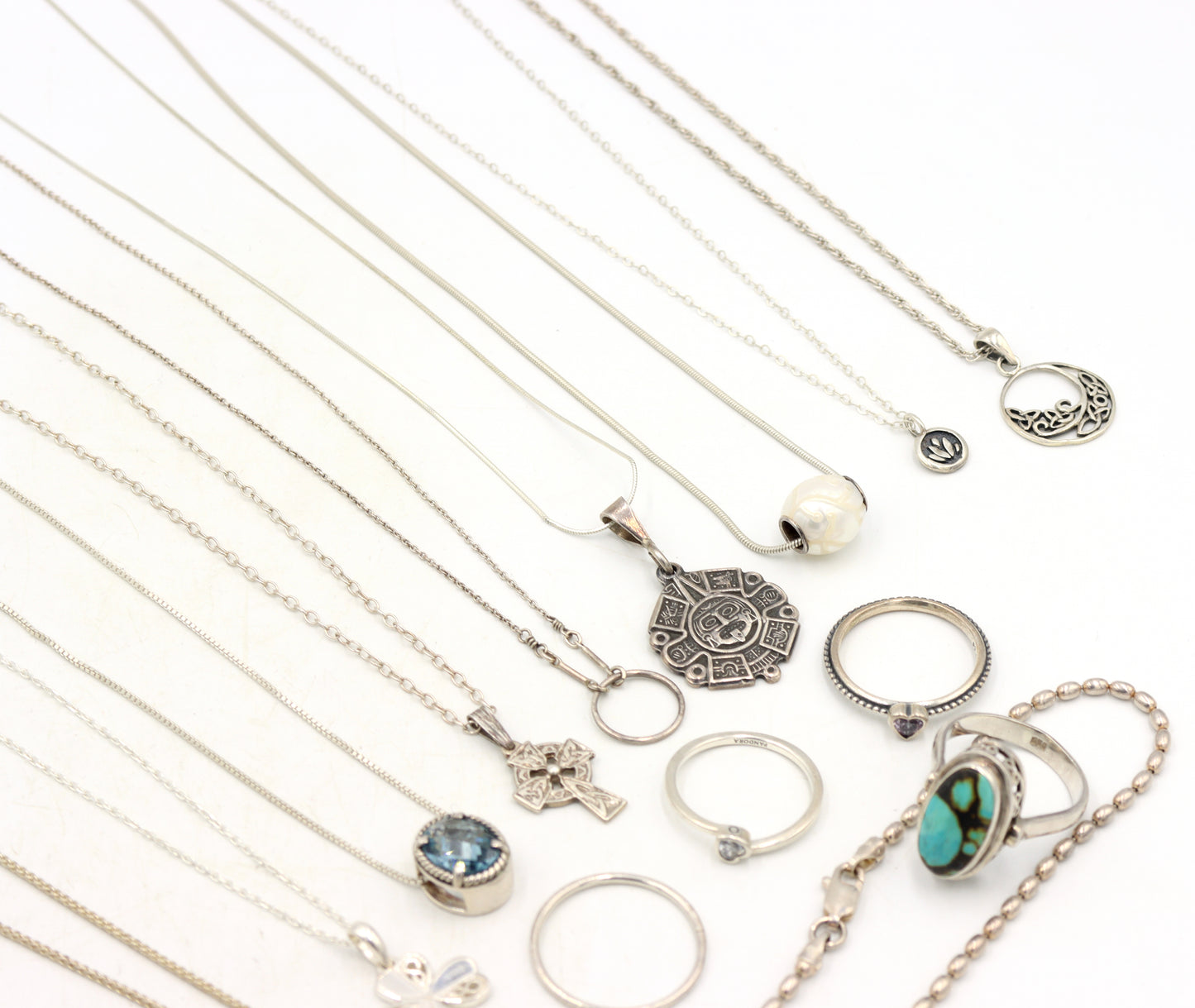 Big group lot of Vintage 925 sterling silver miscellaneous jewelry