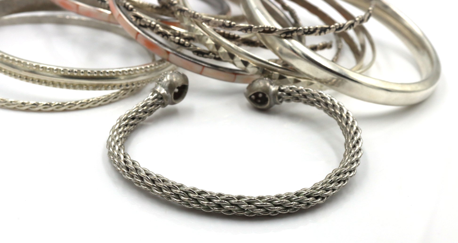 925 Sterling Silver Bangle Lot