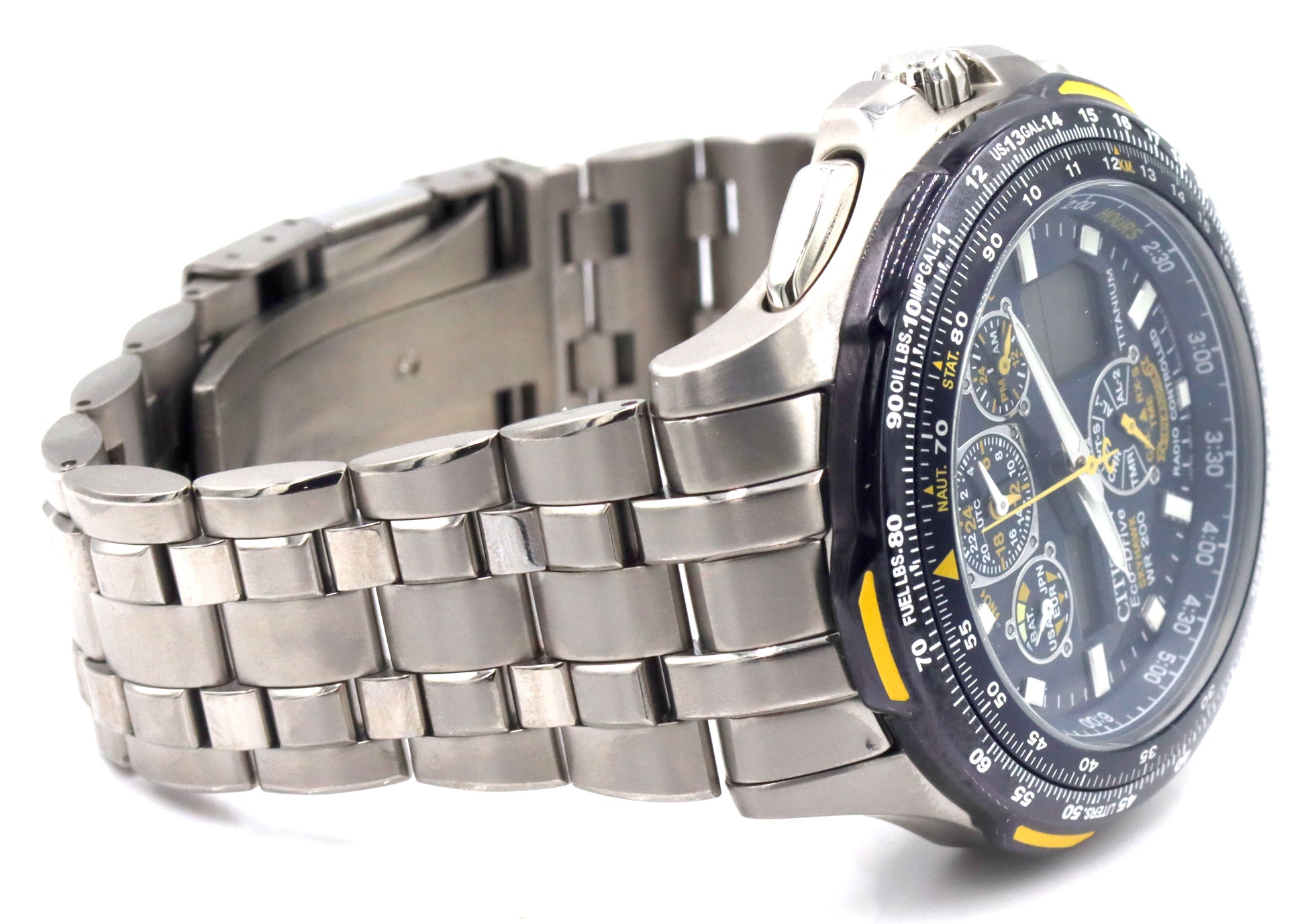 Citizen Eco Drive titanium blue angel sky Hawk watch