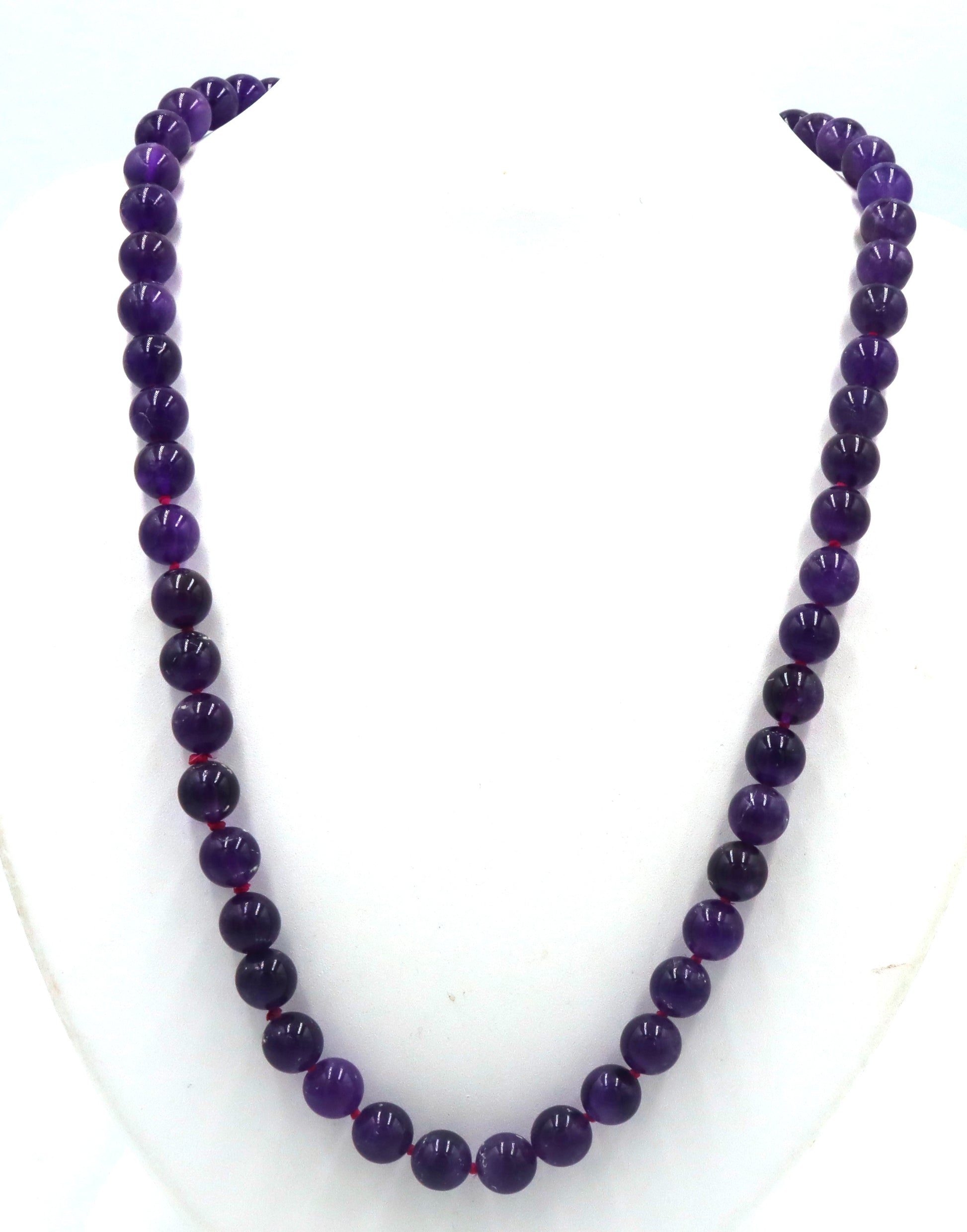 Amethyst beaded necklace