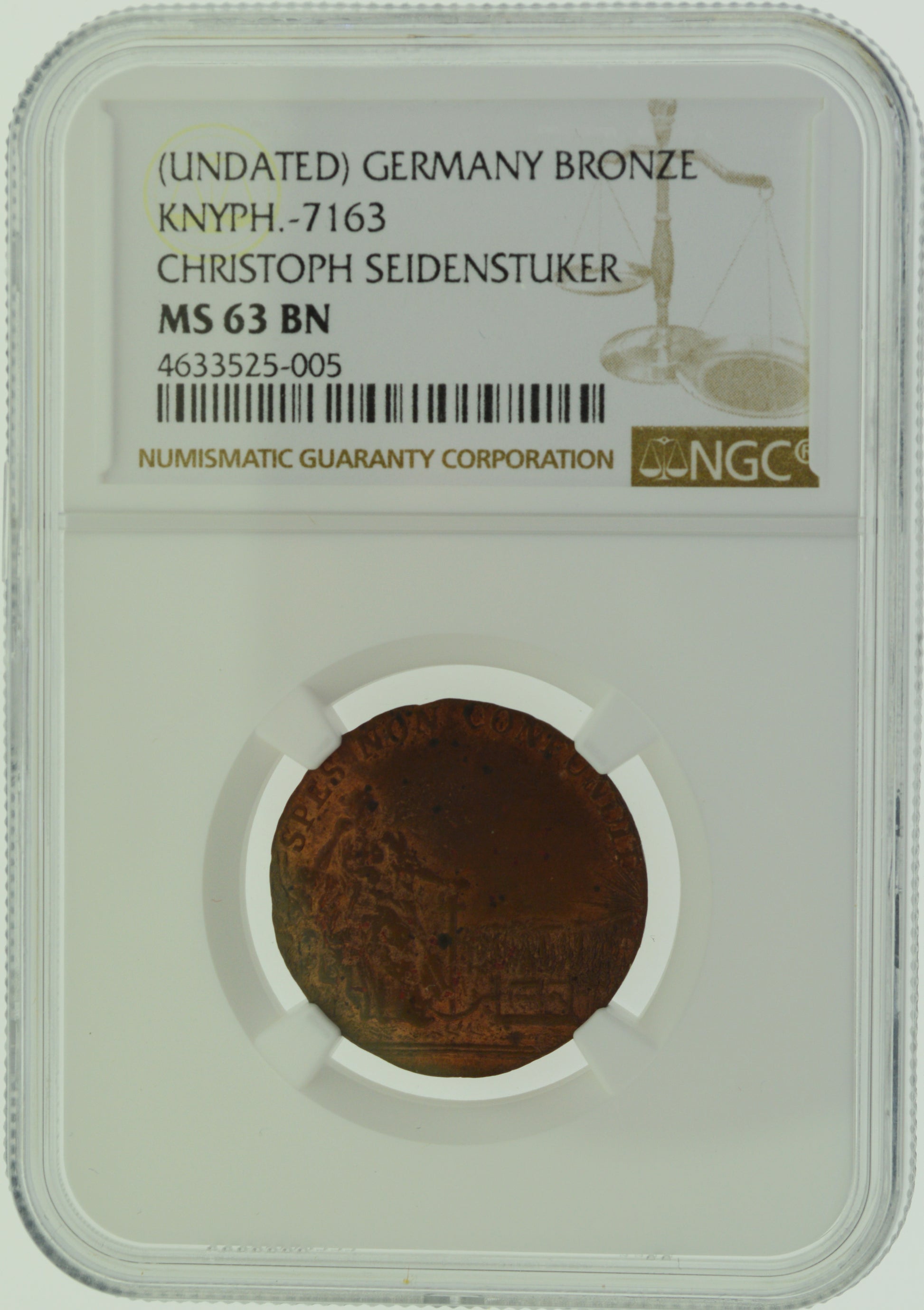 Undated (ca. 1780-85) Zellerfeld Mint NGC MS63 Germany