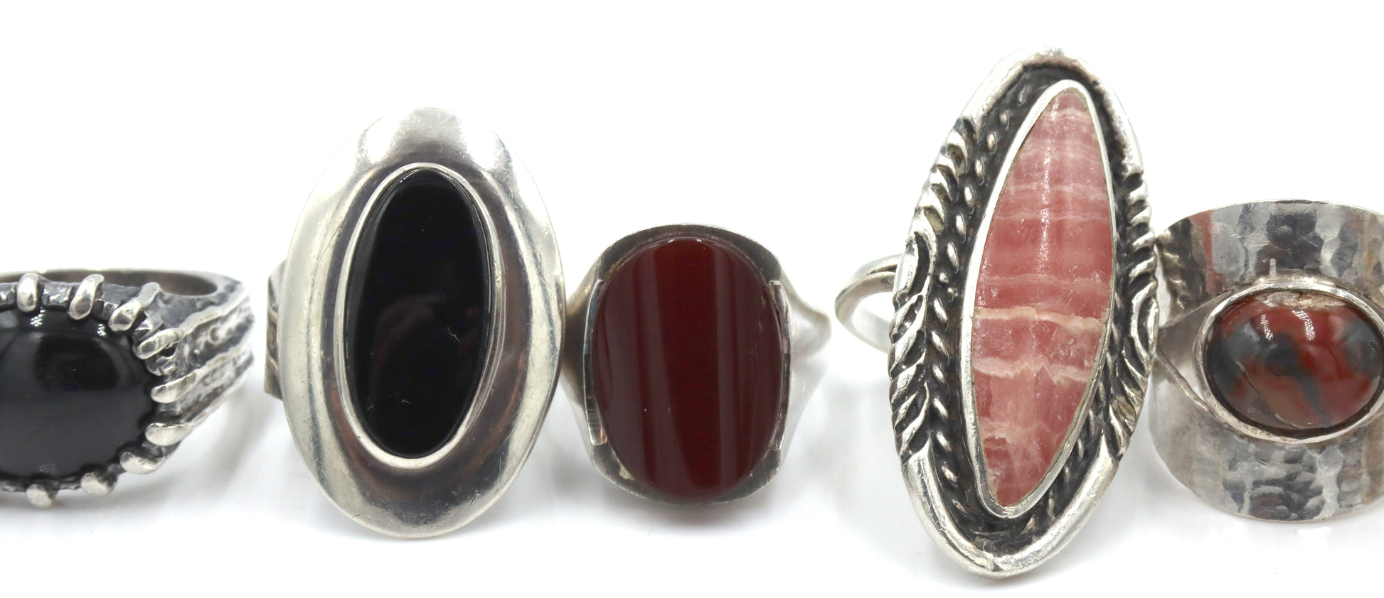 Group lot of Vintage 925 sterling silver rings