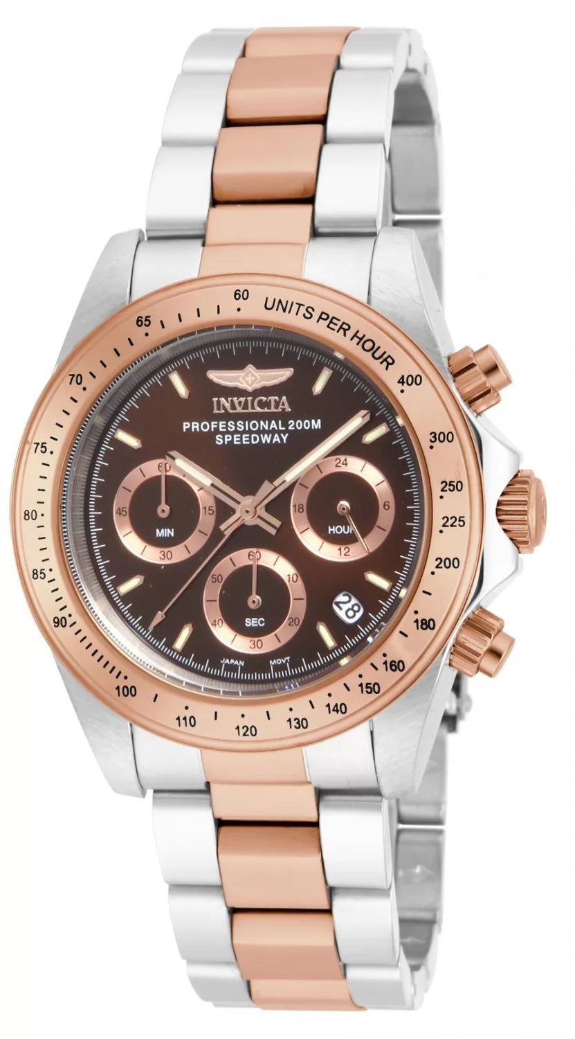 Invicta Men's Speedway Quartz Chronograph Brown Dial Watch
