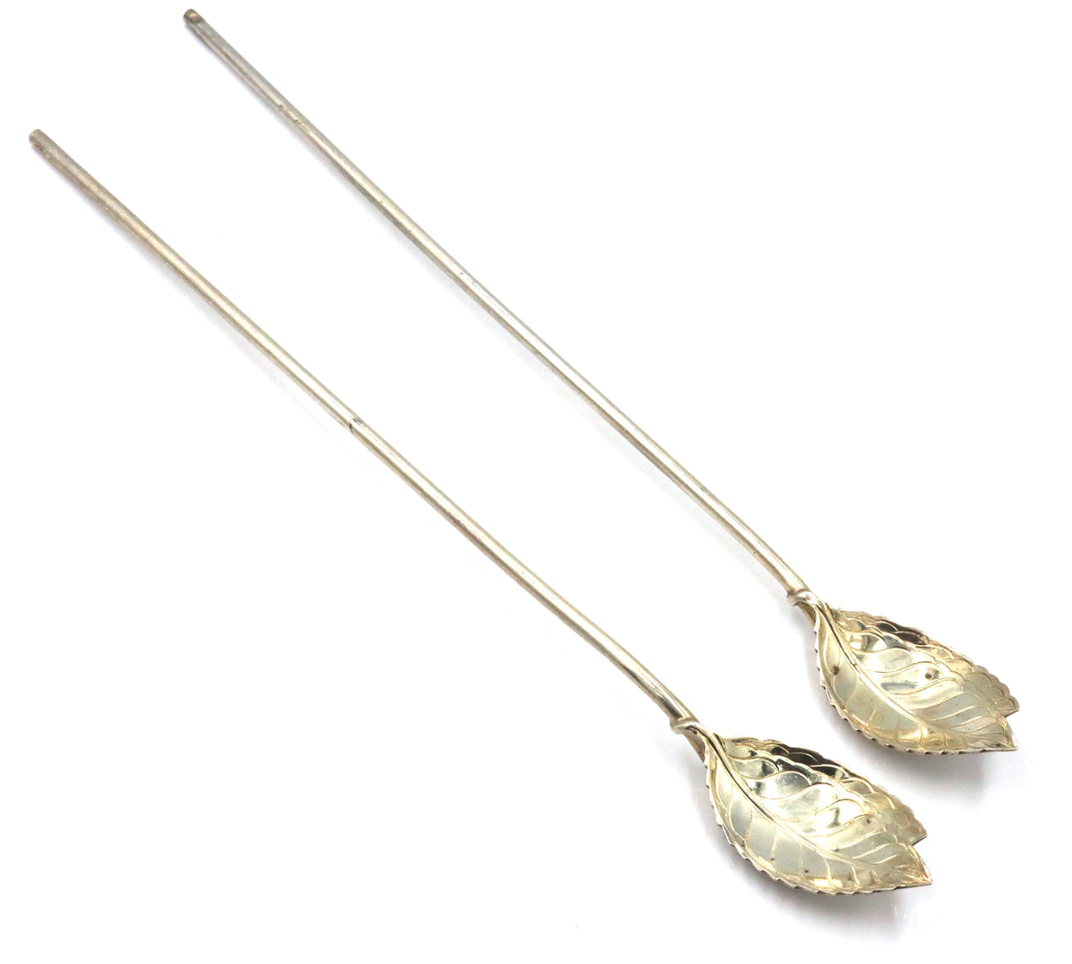 Tiffany & Co Leaf mint tea spoons