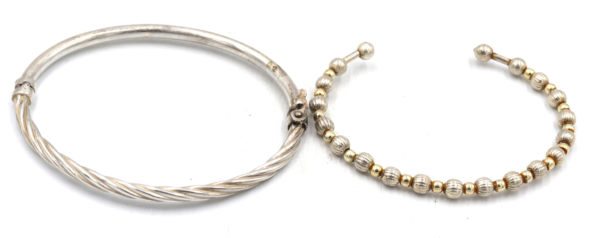 Vintage 925 sterling silver group lot of cuff bangles